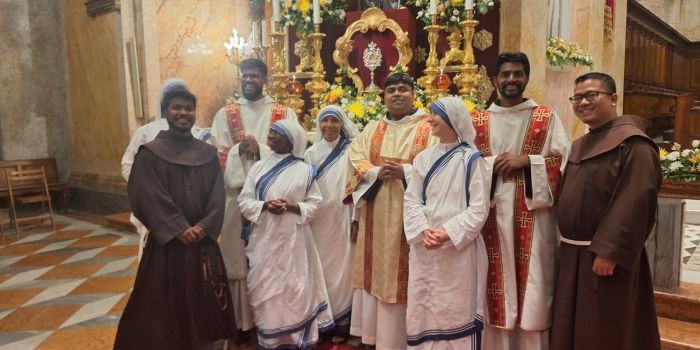 OFM Franciscan India - Brs. Abhishek and Balu  Ordained Deacons in the Holy Land