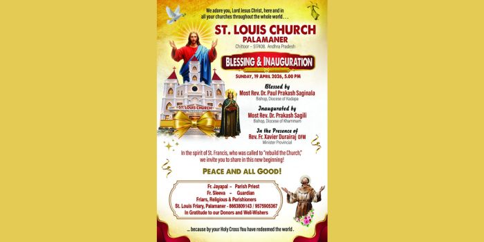 St. Louis Church, Palamaner: A Historic Blessing and a New Chapter in Franciscan Mission in India